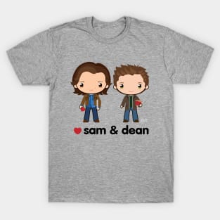 Love Sam & Dean - Supernatural T-Shirt